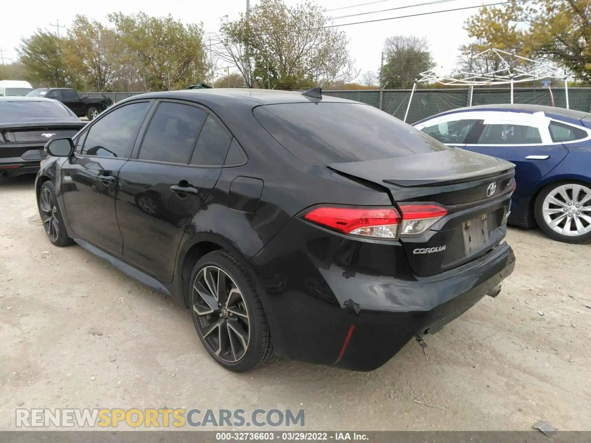 3 fotografías del automóvil dañado JTDS4RCE4LJ033512 TOYOTA COROLLA 2020