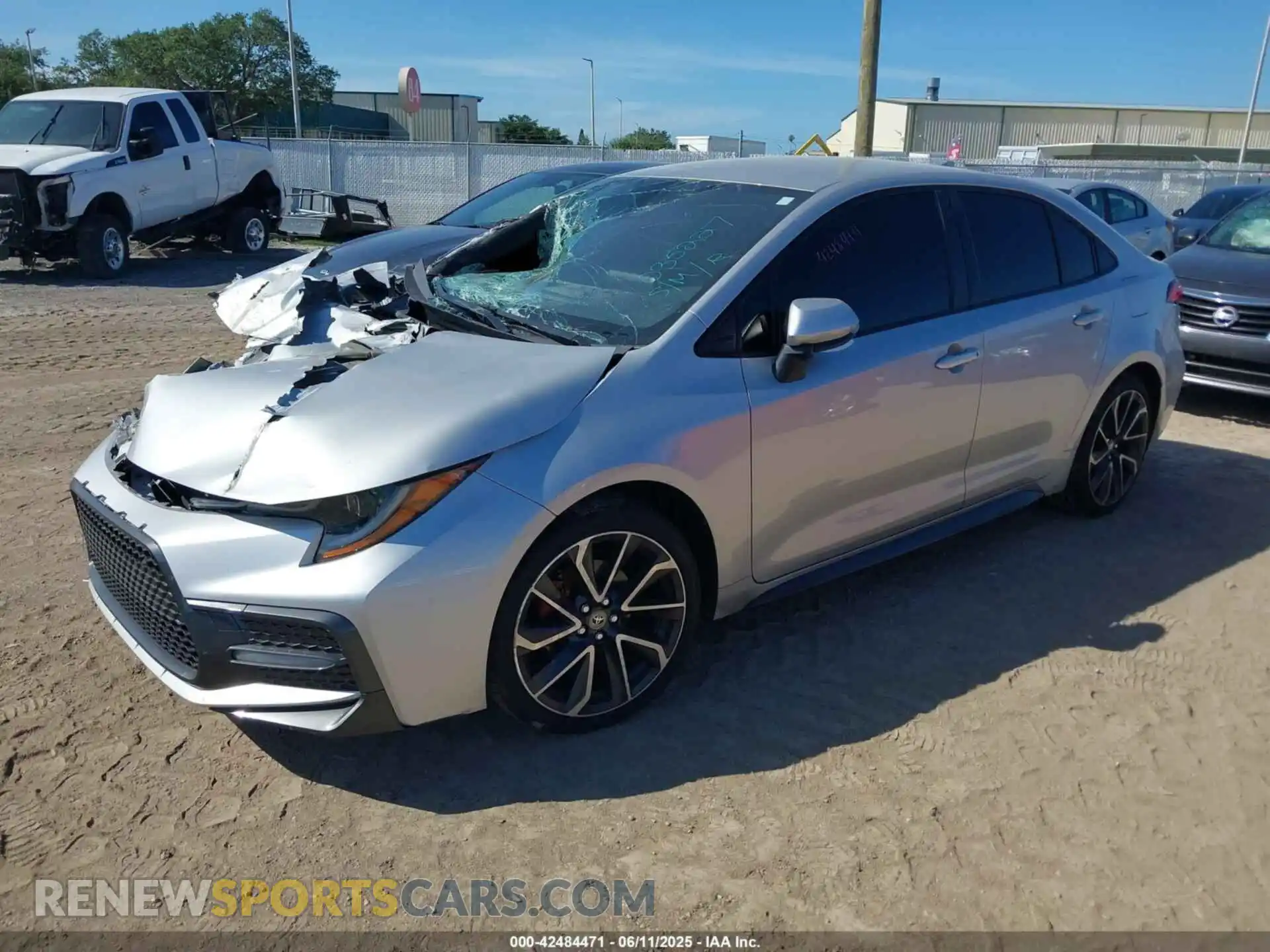 2 Photograph of a damaged car JTDS4RCE4LJ035227 TOYOTA COROLLA 2020