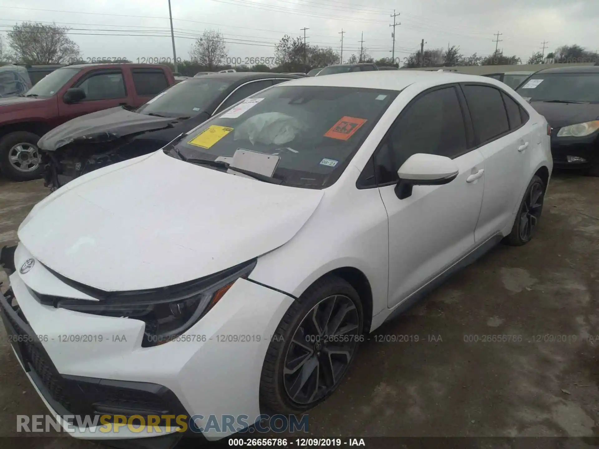 2 Photograph of a damaged car JTDS4RCE4LJ035583 TOYOTA COROLLA 2020