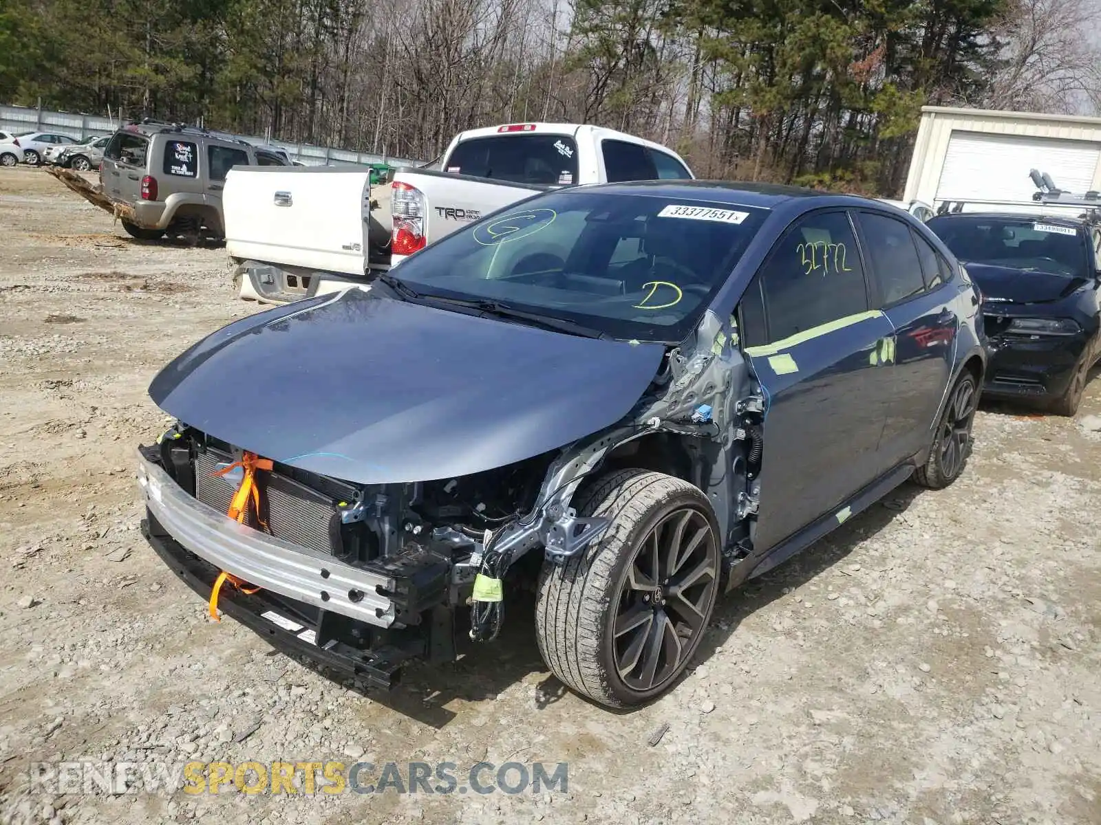 2 Photograph of a damaged car JTDS4RCE4LJ044364 TOYOTA COROLLA 2020