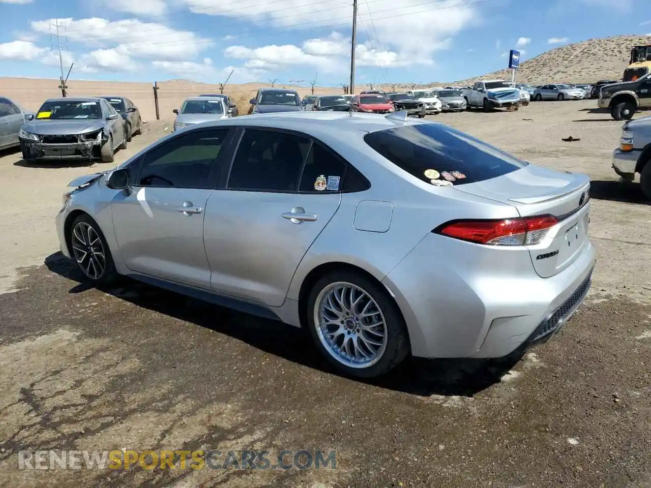 2 fotografías del automóvil dañado JTDS4RCE4LJ052397 TOYOTA COROLLA 2020
