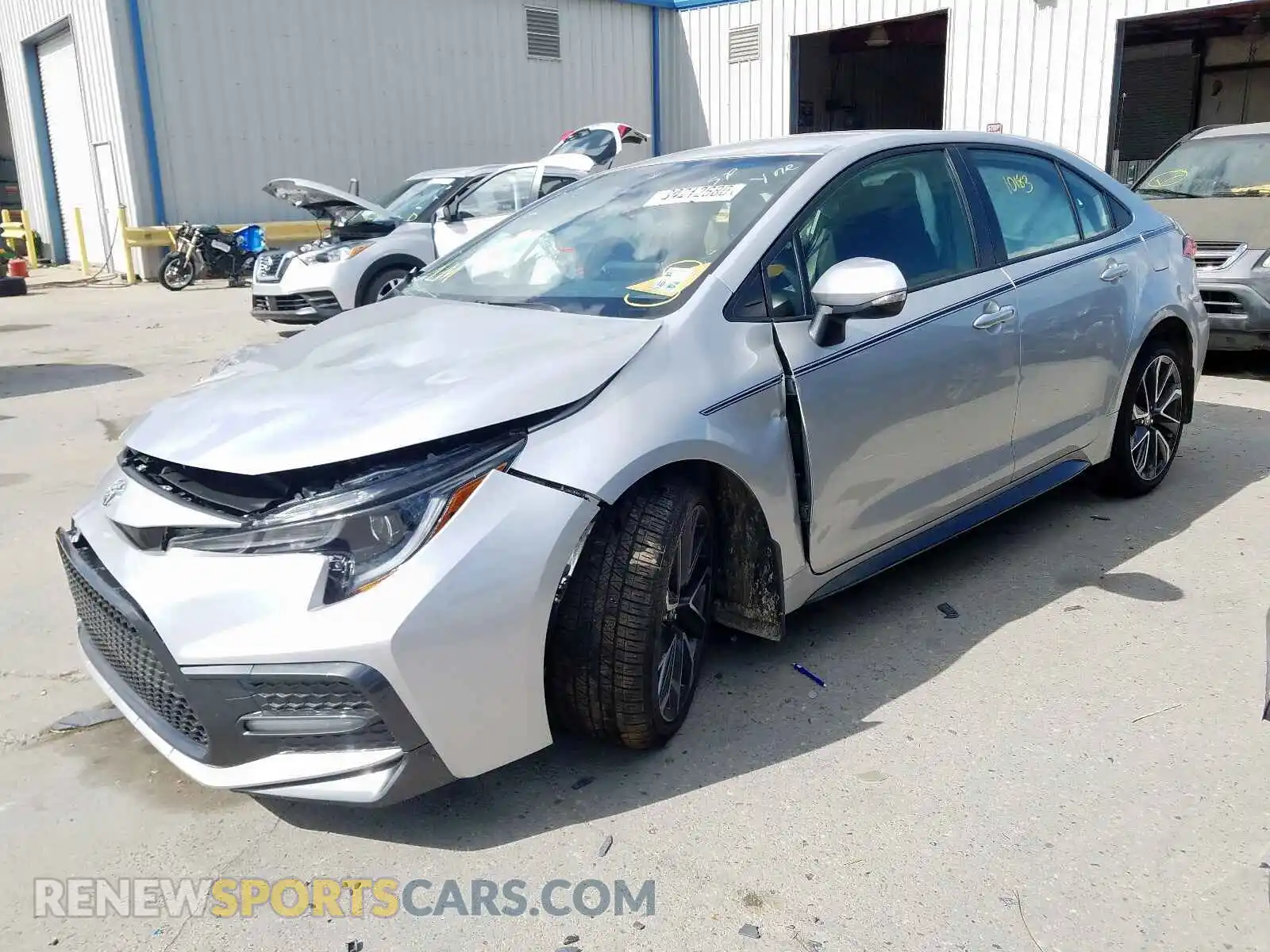 2 Photograph of a damaged car JTDS4RCE5LJ015682 TOYOTA COROLLA 2020