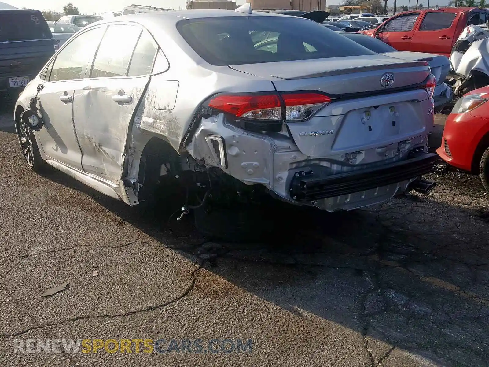 3 Photograph of a damaged car JTDS4RCE5LJ021482 TOYOTA COROLLA 2020