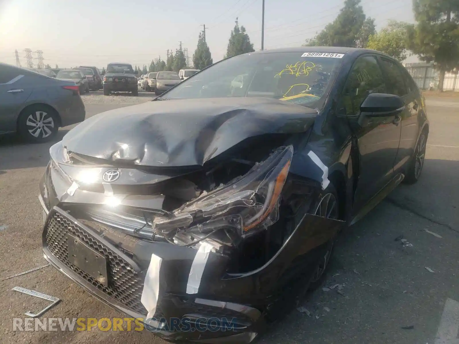 2 Photograph of a damaged car JTDS4RCE5LJ022437 TOYOTA COROLLA 2020