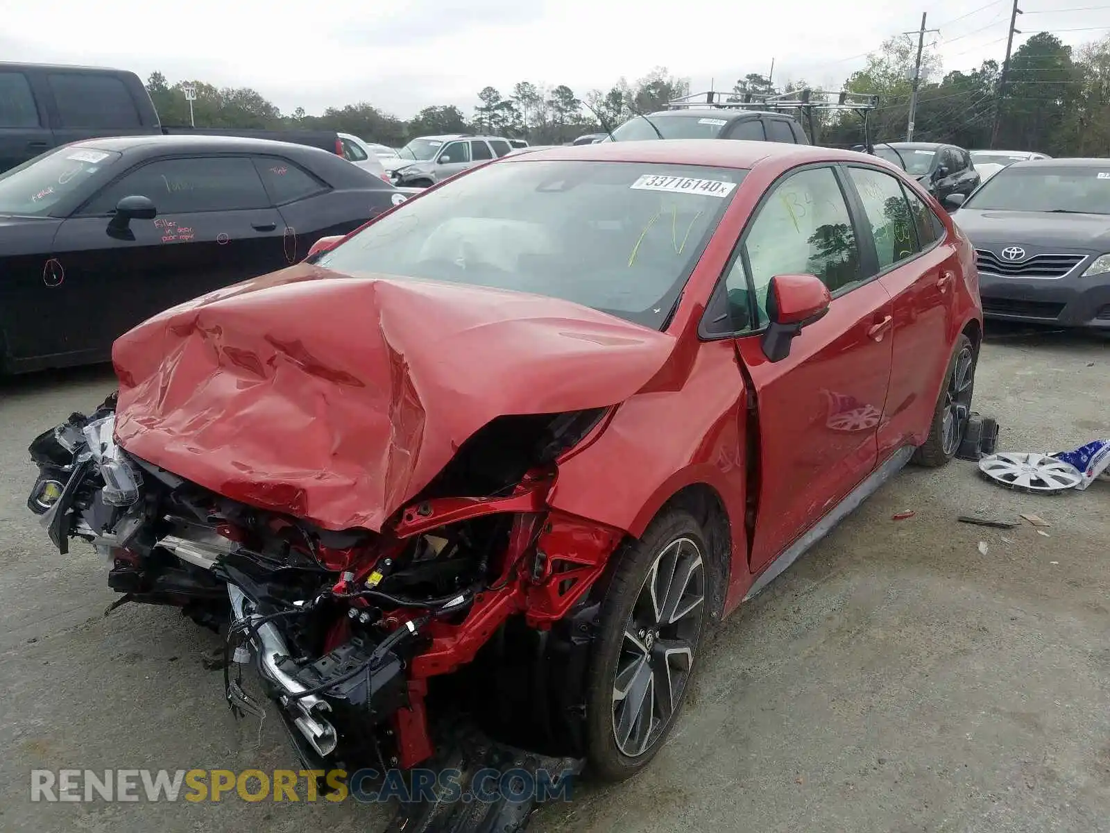2 fotografías del automóvil dañado JTDS4RCE5LJ042560 TOYOTA COROLLA 2020