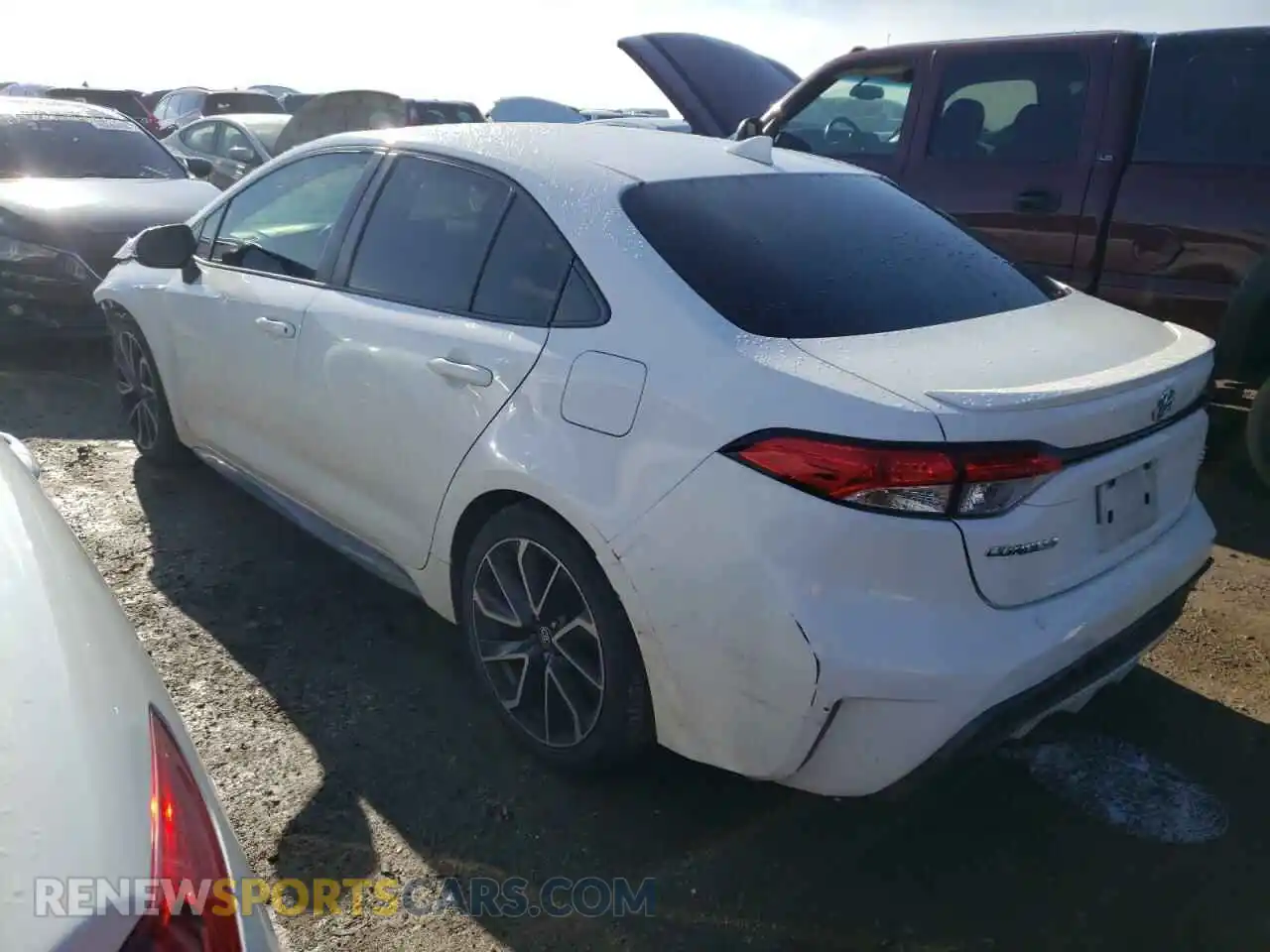 2 Photograph of a damaged car JTDS4RCE6LJ013567 TOYOTA COROLLA 2020