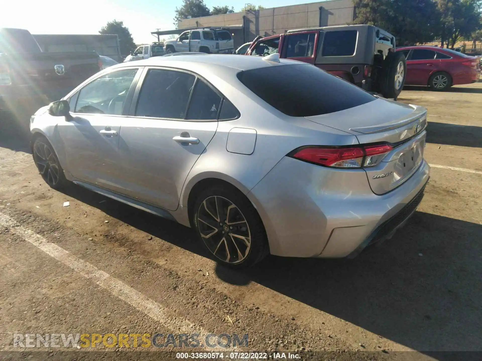 3 Photograph of a damaged car JTDS4RCE6LJ020471 TOYOTA COROLLA 2020