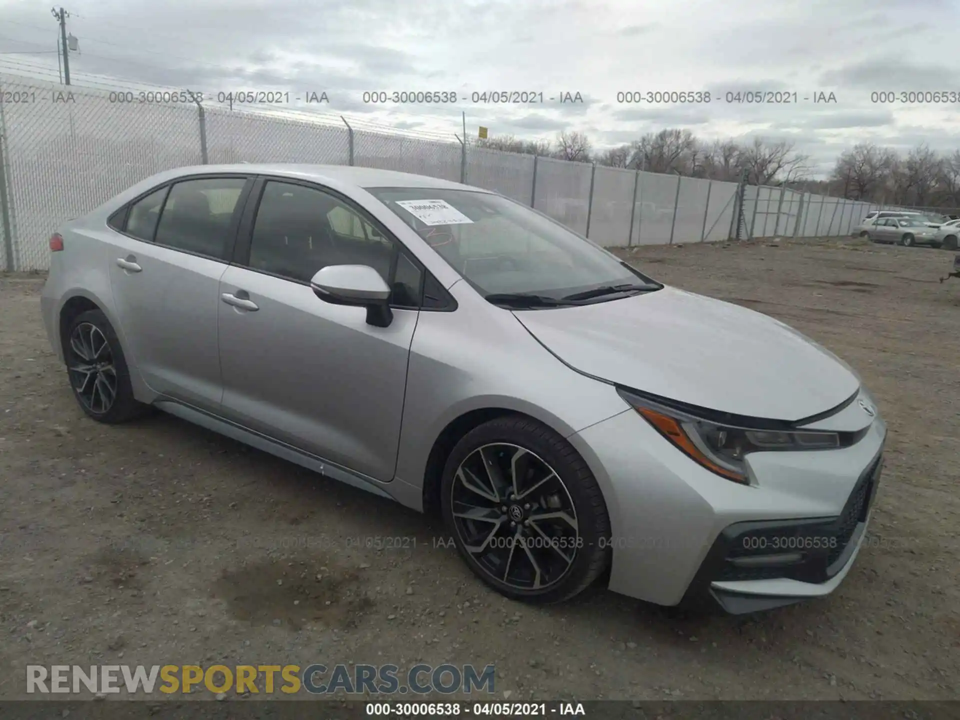 1 Photograph of a damaged car JTDS4RCE6LJ028232 TOYOTA COROLLA 2020