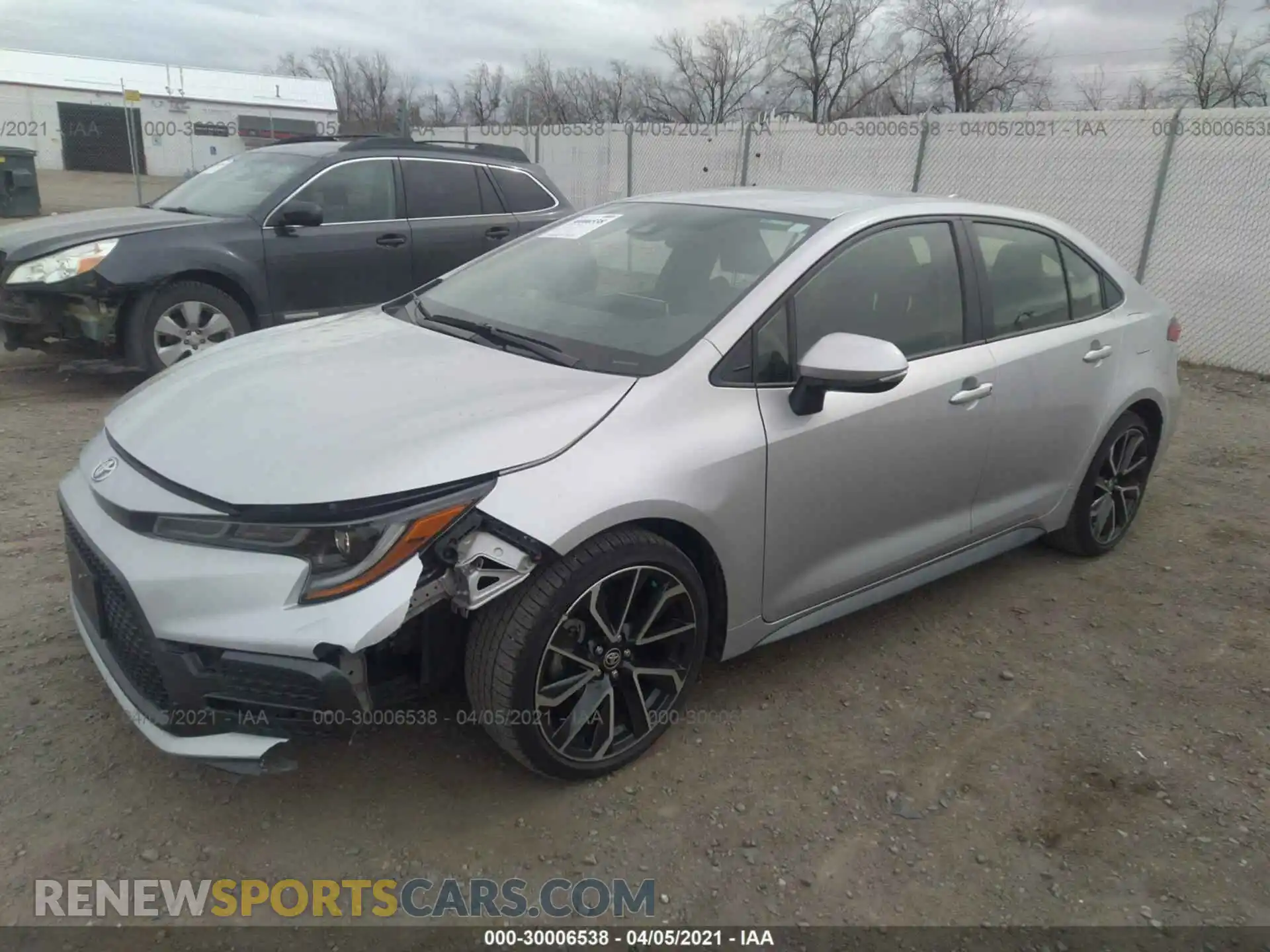 2 Photograph of a damaged car JTDS4RCE6LJ028232 TOYOTA COROLLA 2020