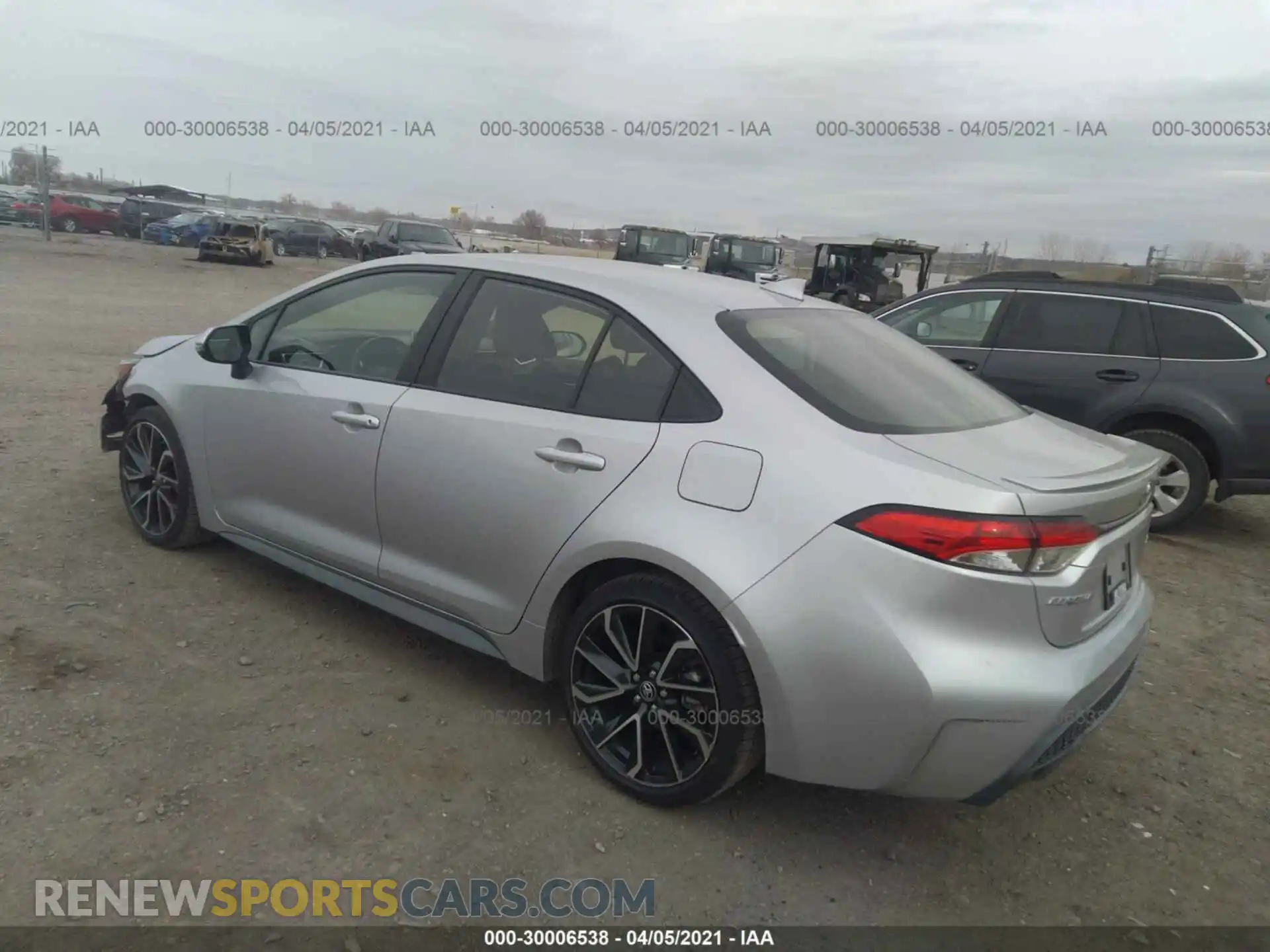 3 Photograph of a damaged car JTDS4RCE6LJ028232 TOYOTA COROLLA 2020