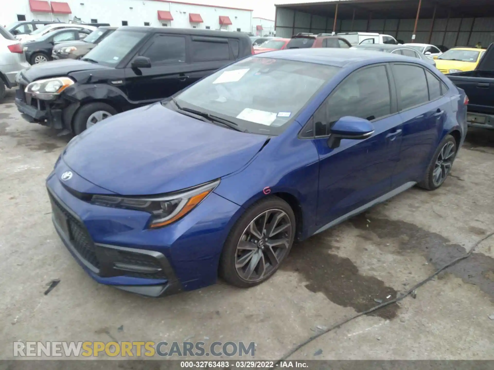 2 Photograph of a damaged car JTDS4RCE6LJ041448 TOYOTA COROLLA 2020