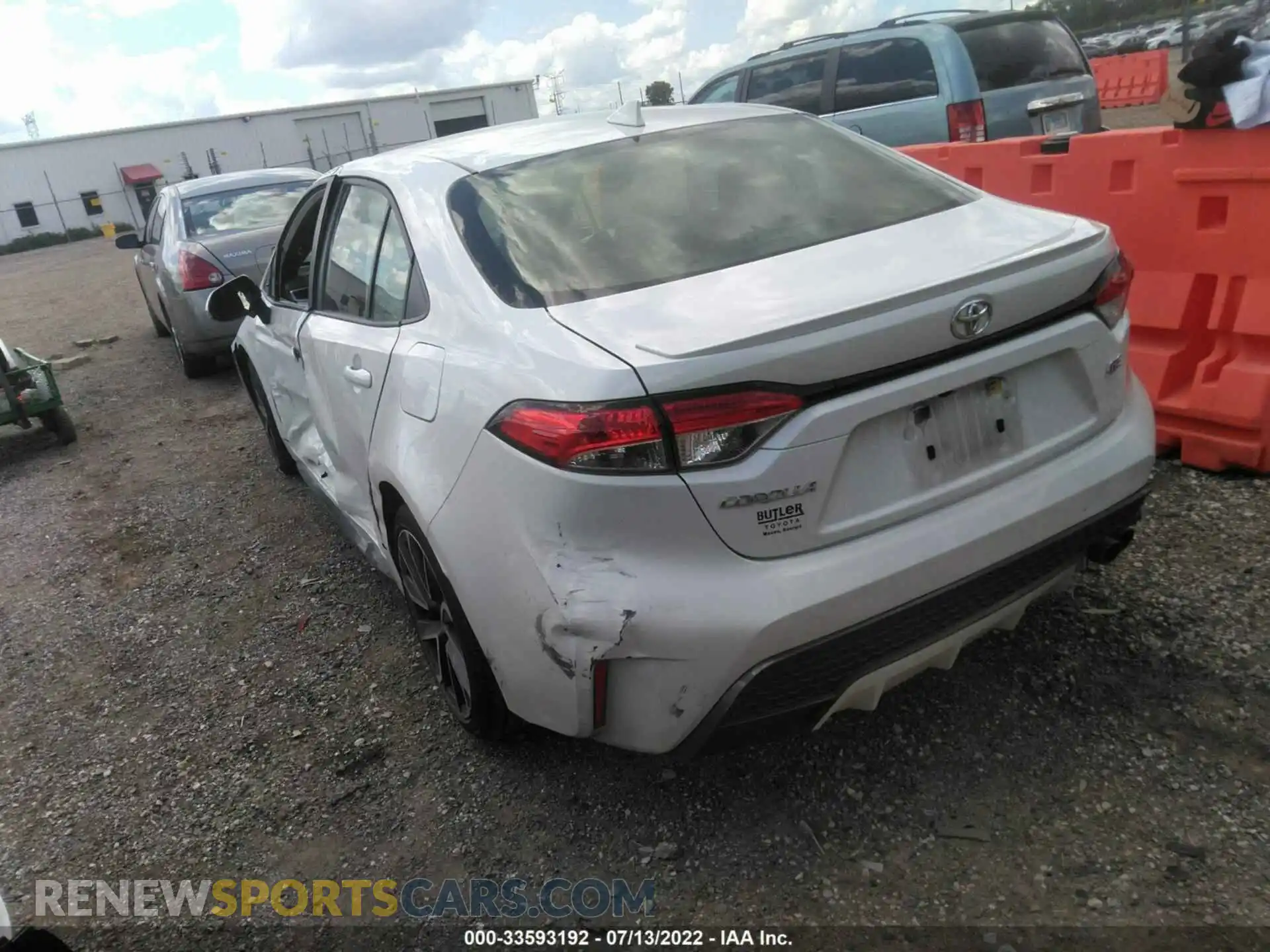 3 Photograph of a damaged car JTDS4RCE6LJ042342 TOYOTA COROLLA 2020