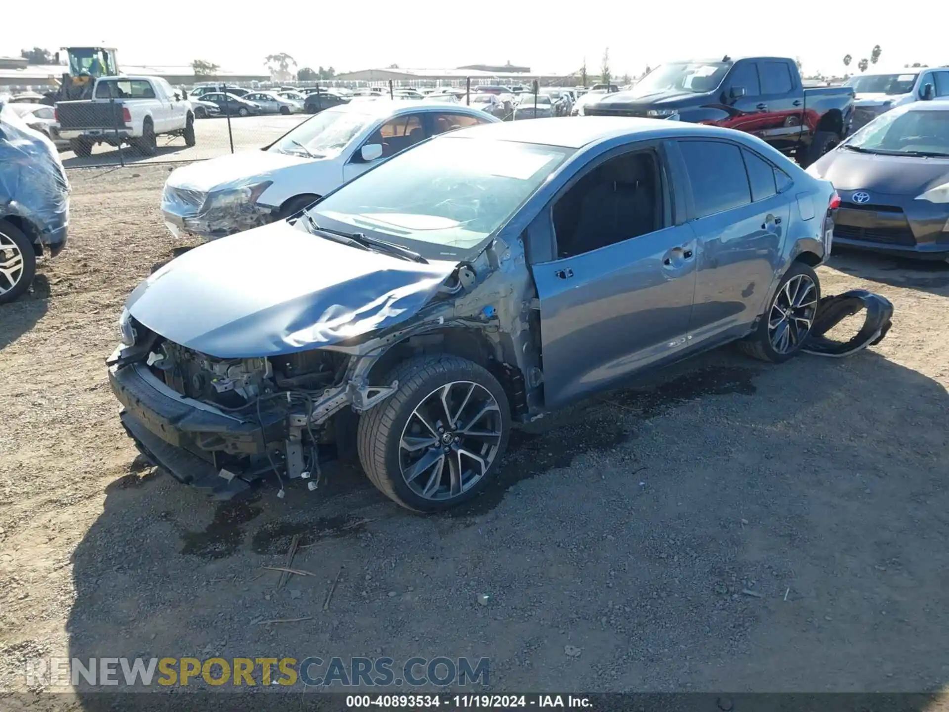 2 Photograph of a damaged car JTDS4RCE6LJ047802 TOYOTA COROLLA 2020
