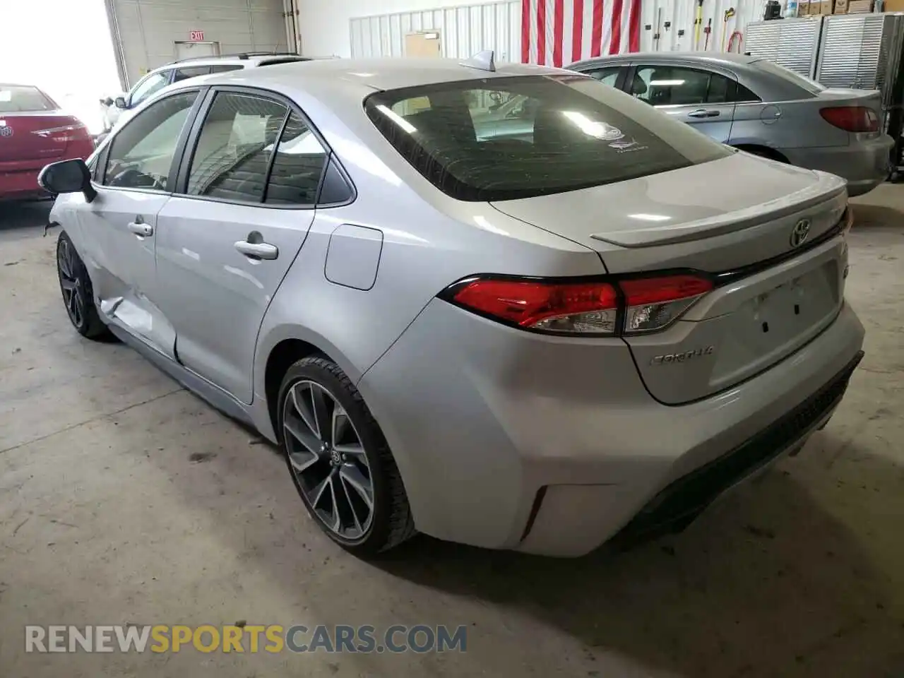 3 Photograph of a damaged car JTDS4RCE7LJ013447 TOYOTA COROLLA 2020
