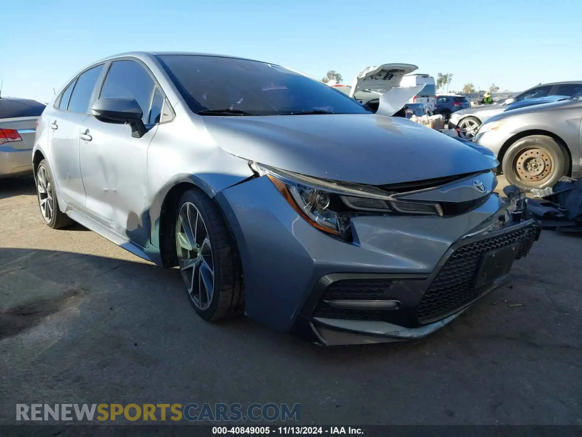 1 Photograph of a damaged car JTDS4RCE7LJ017501 TOYOTA COROLLA 2020