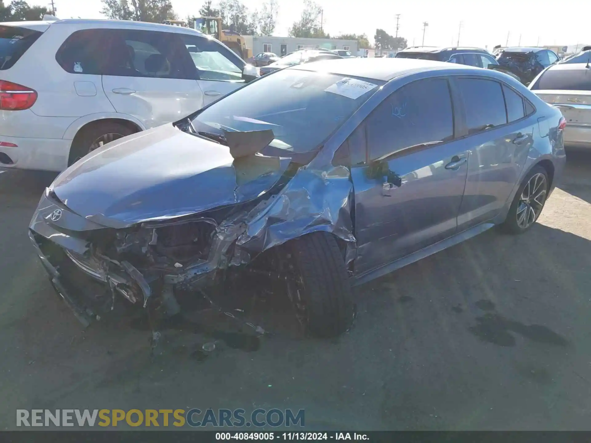 2 Photograph of a damaged car JTDS4RCE7LJ017501 TOYOTA COROLLA 2020
