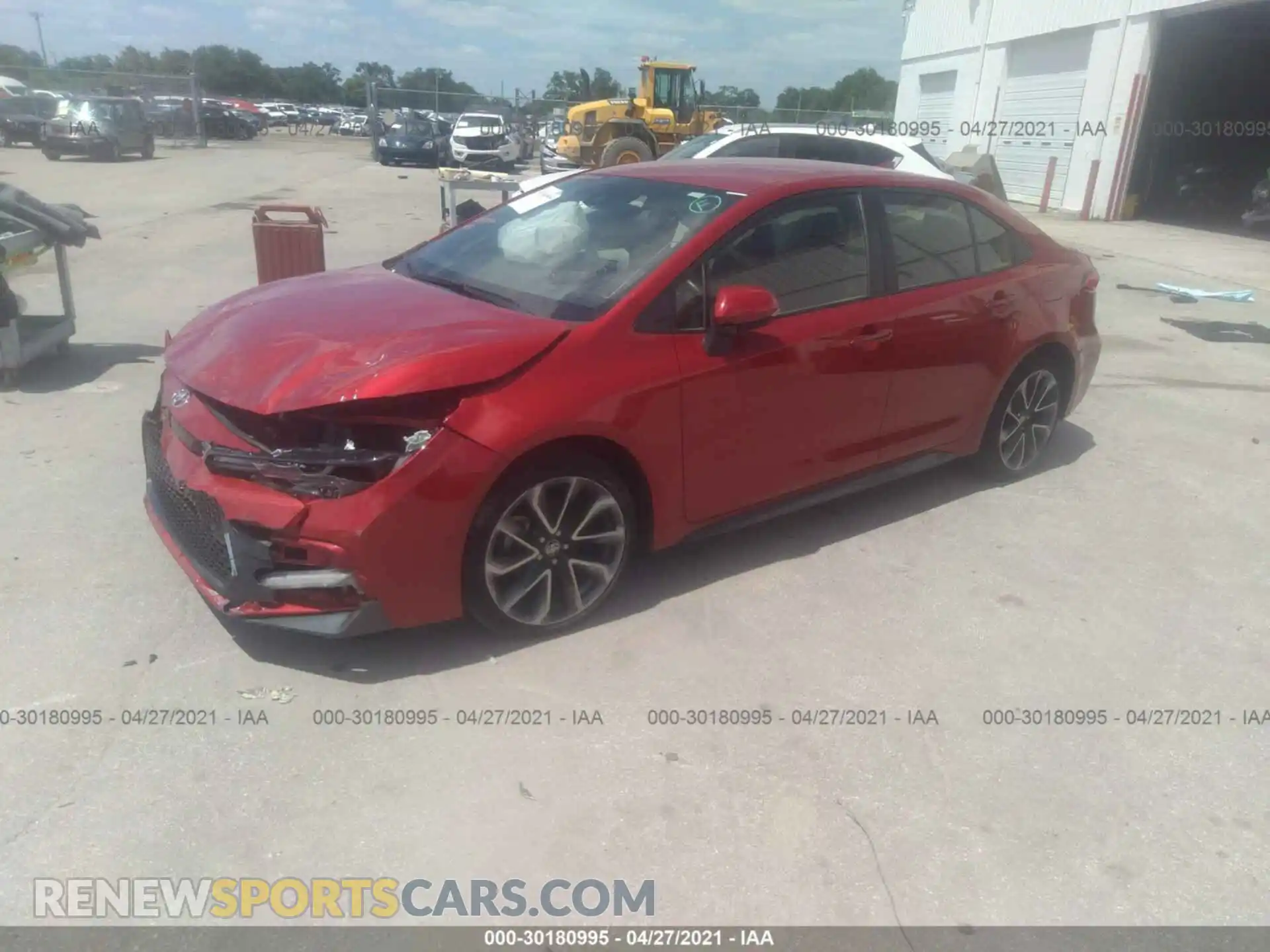 2 Photograph of a damaged car JTDS4RCE7LJ024884 TOYOTA COROLLA 2020