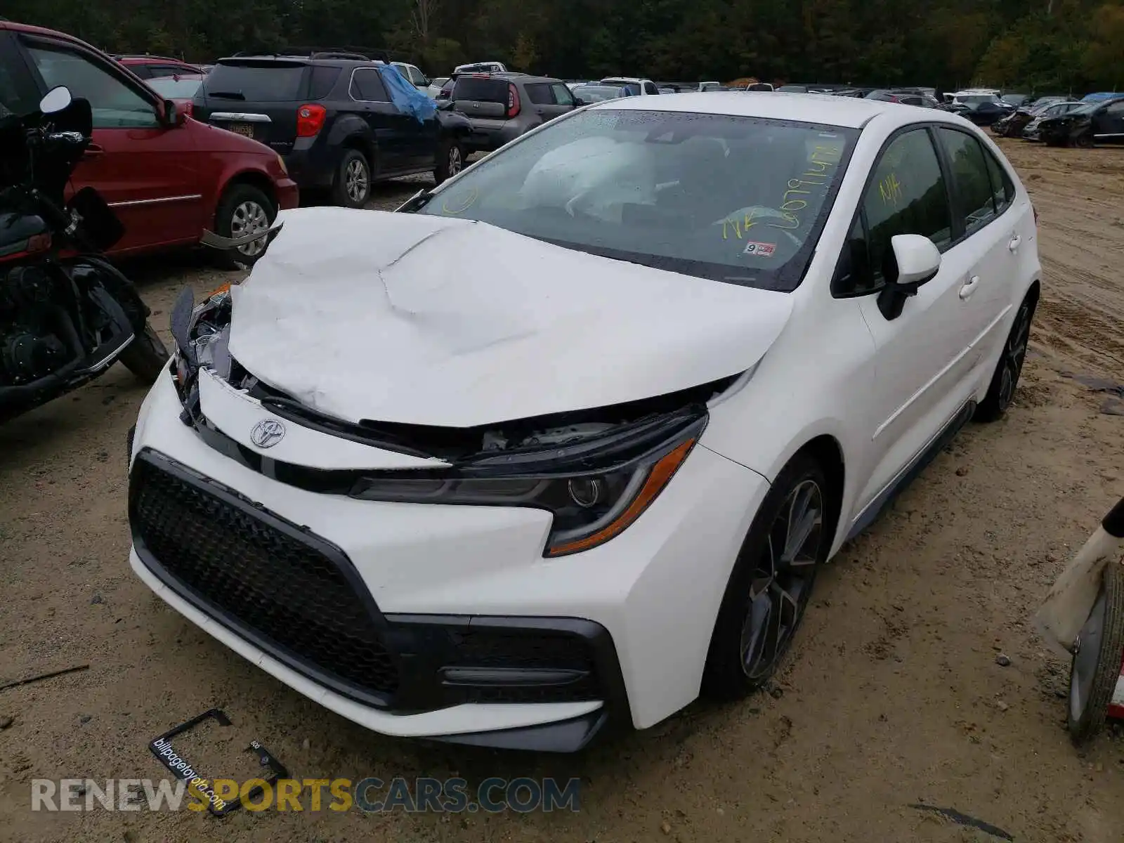 2 Photograph of a damaged car JTDS4RCE7LJ024920 TOYOTA COROLLA 2020