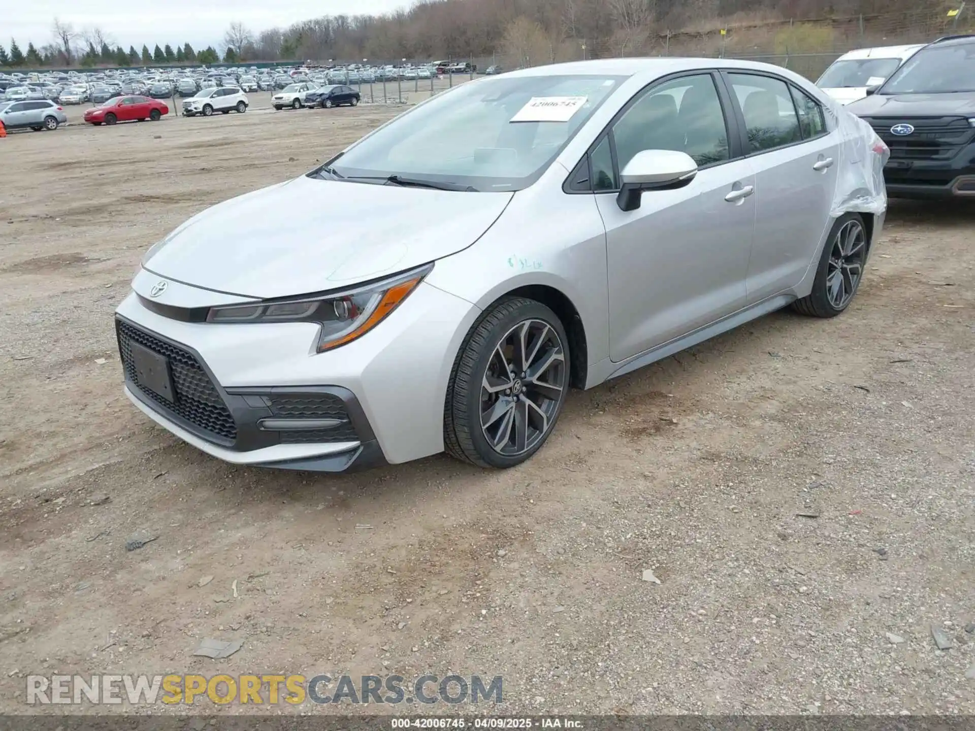 2 Photograph of a damaged car JTDS4RCE7LJ027655 TOYOTA COROLLA 2020