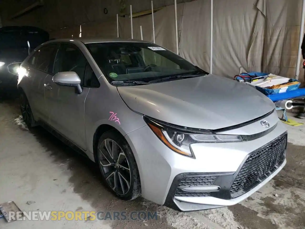 1 Photograph of a damaged car JTDS4RCE7LJ032807 TOYOTA COROLLA 2020