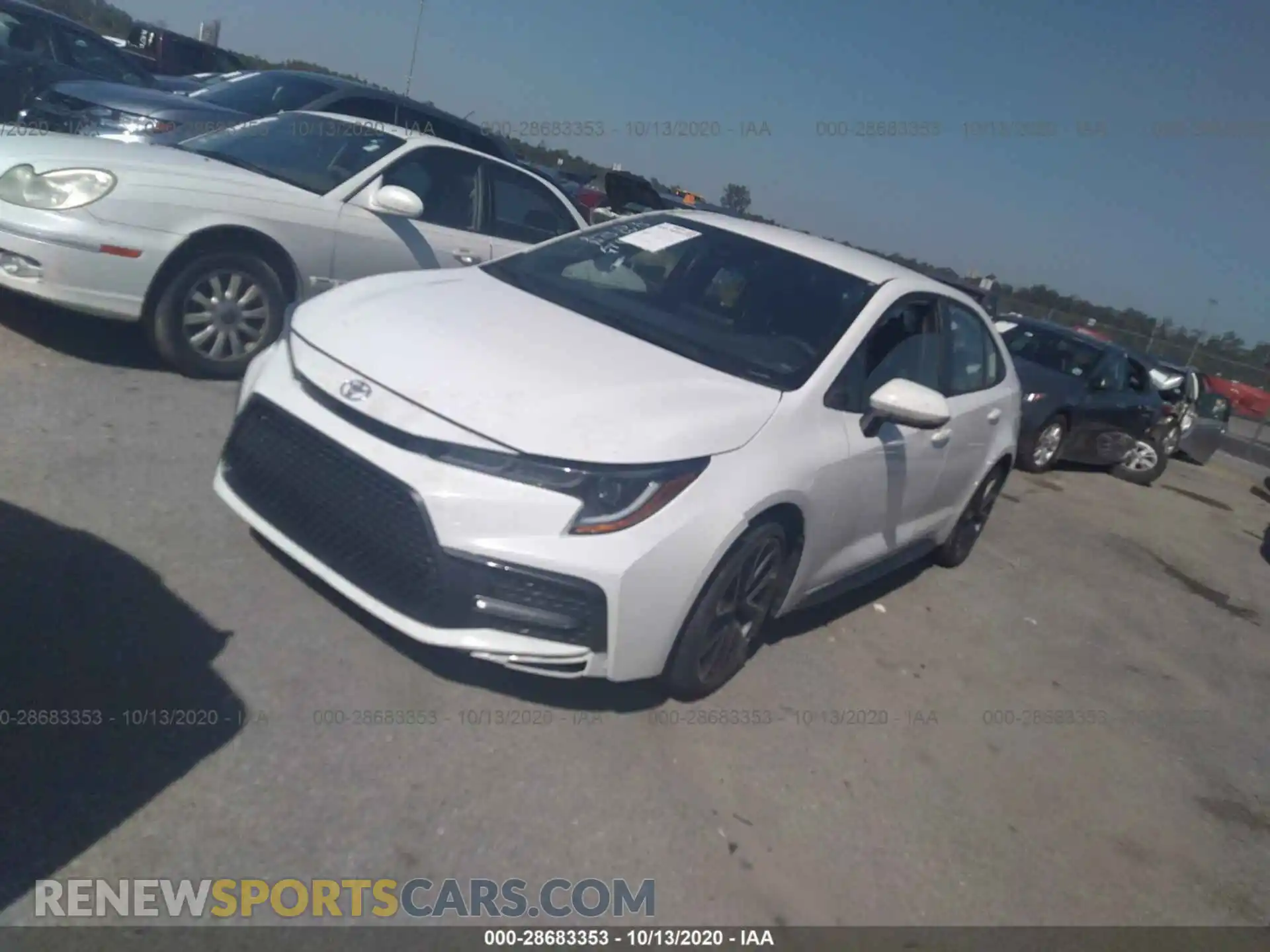 2 Photograph of a damaged car JTDS4RCE7LJ036016 TOYOTA COROLLA 2020