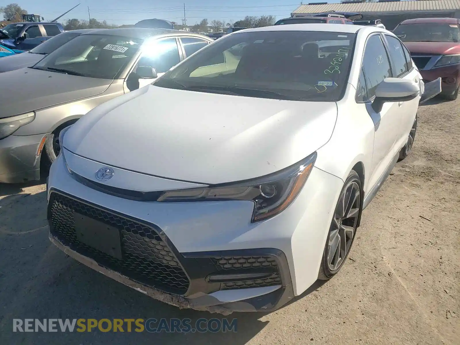 2 Photograph of a damaged car JTDS4RCE7LJ037618 TOYOTA COROLLA 2020