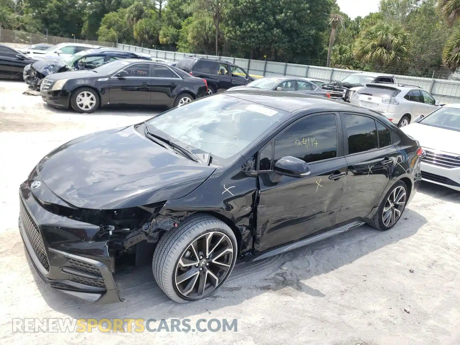 2 Photograph of a damaged car JTDS4RCE7LJ037831 TOYOTA COROLLA 2020