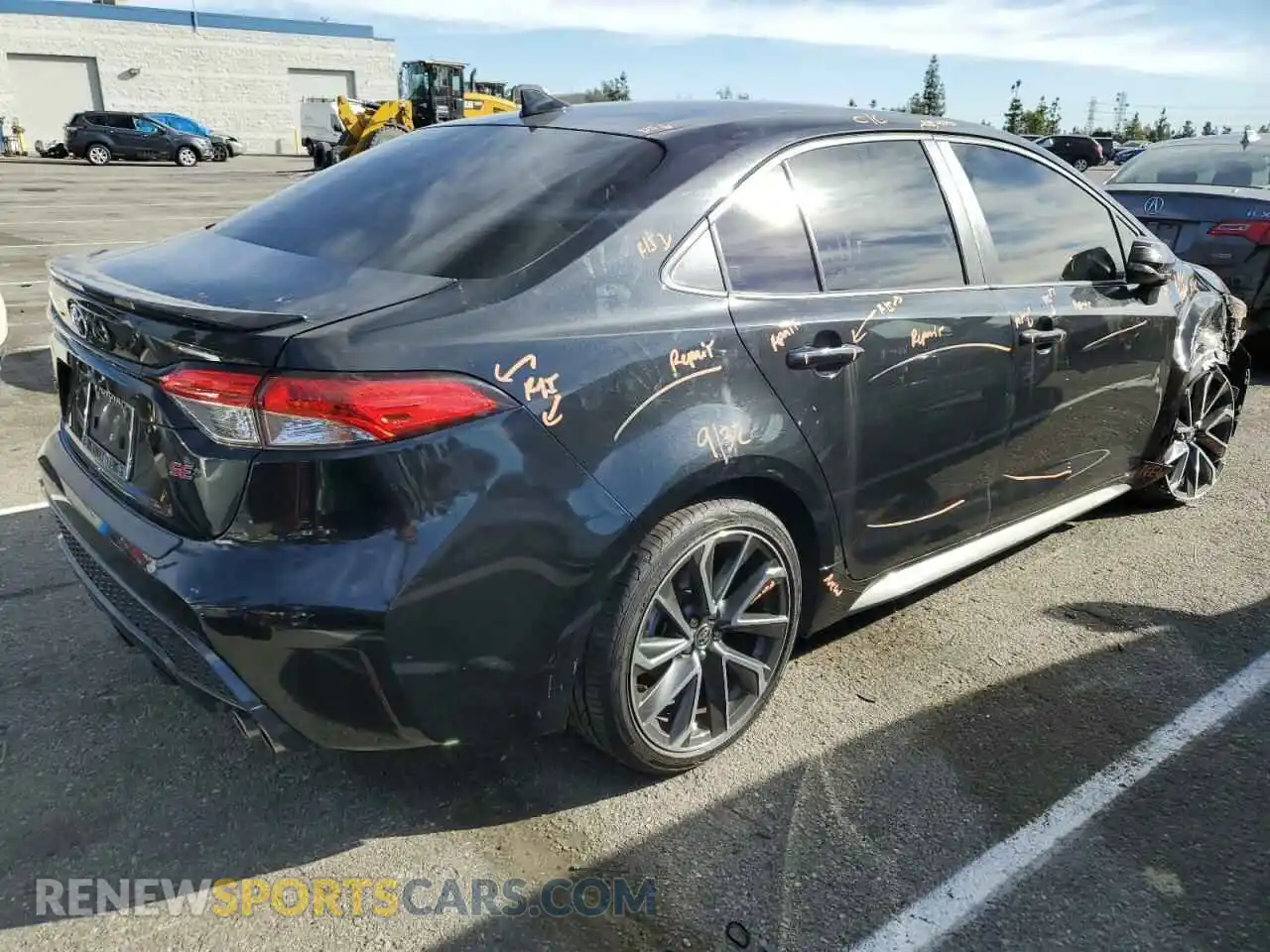 3 Photograph of a damaged car JTDS4RCE7LJ038669 TOYOTA COROLLA 2020