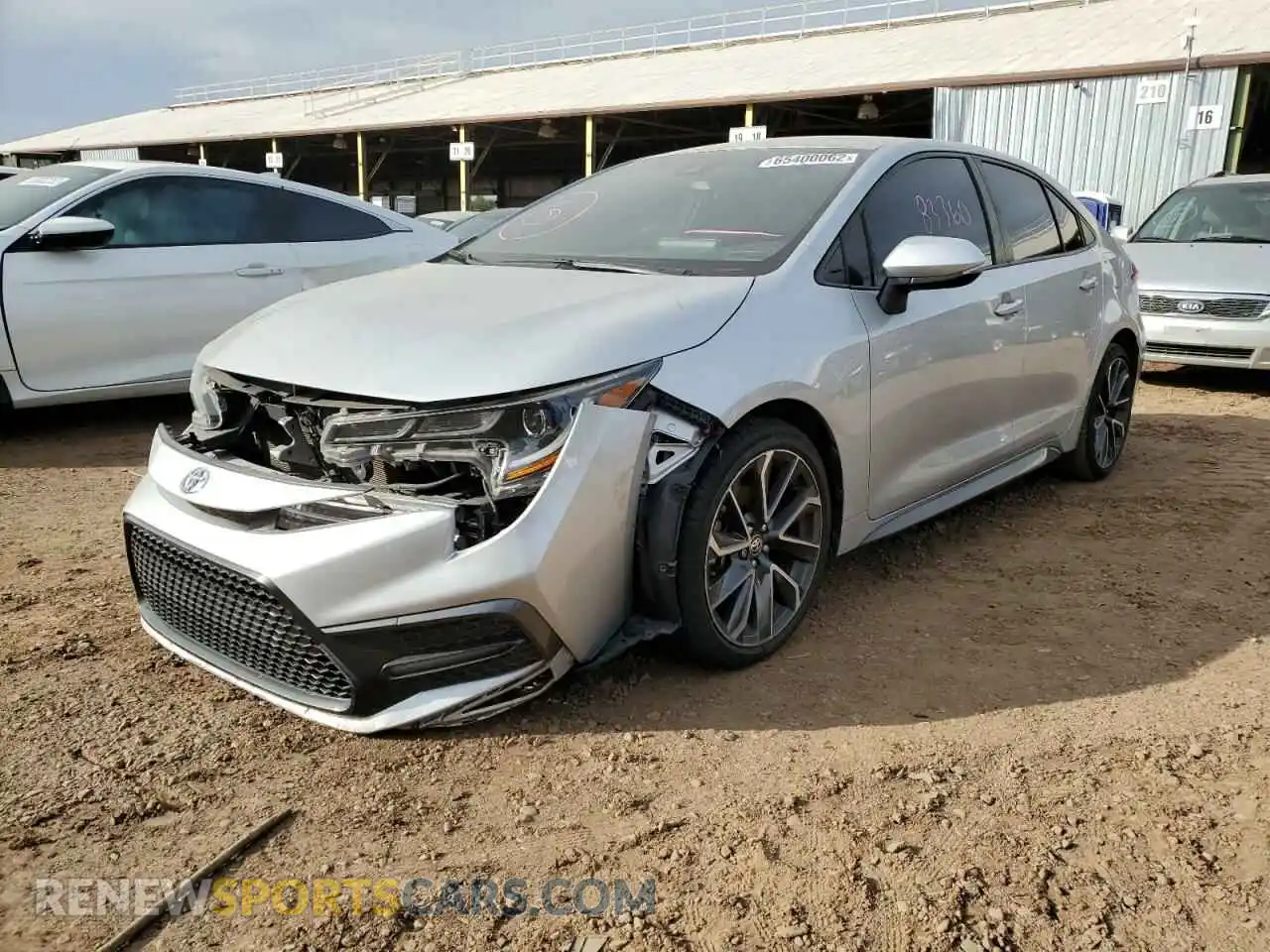2 Фотография поврежденного автомобиля JTDS4RCE7LJ052703 TOYOTA COROLLA 2020