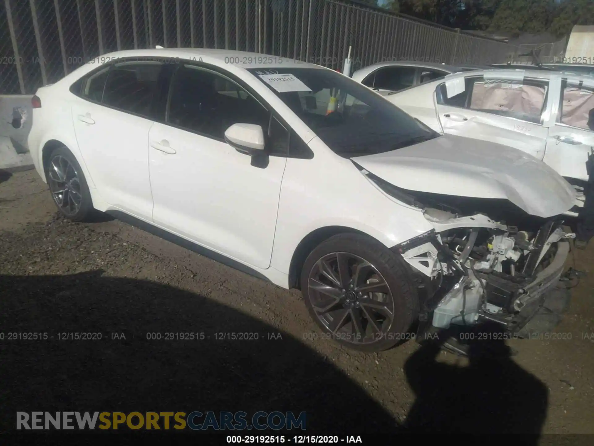 1 Photograph of a damaged car JTDS4RCE8LJ019595 TOYOTA COROLLA 2020
