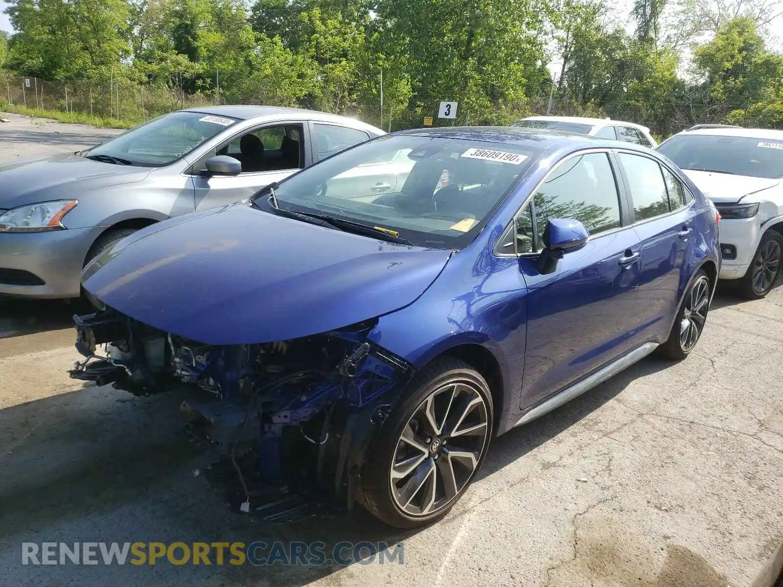2 Photograph of a damaged car JTDS4RCE8LJ030189 TOYOTA COROLLA 2020