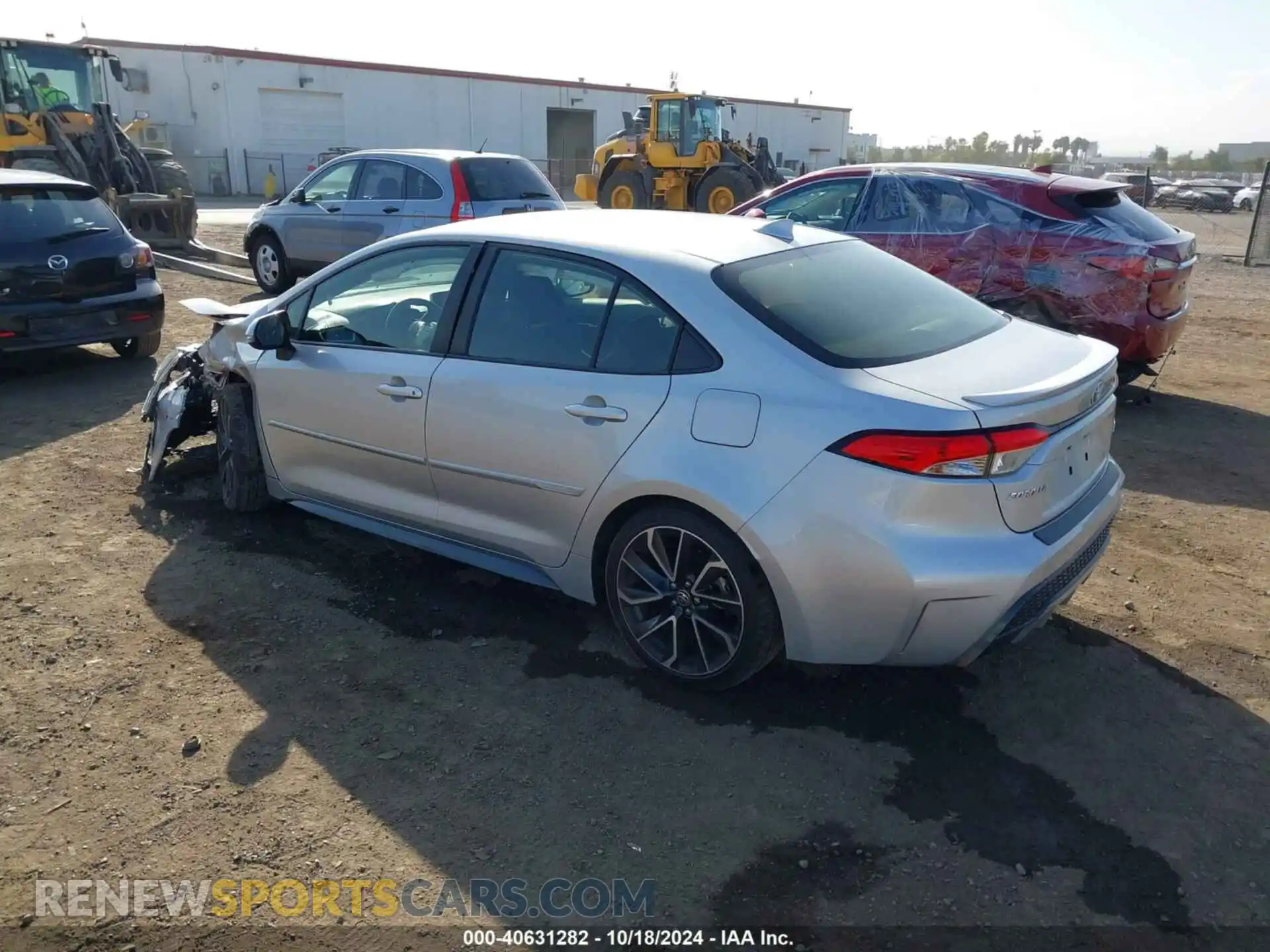3 fotografías del automóvil dañado JTDS4RCE8LJ031360 TOYOTA COROLLA 2020
