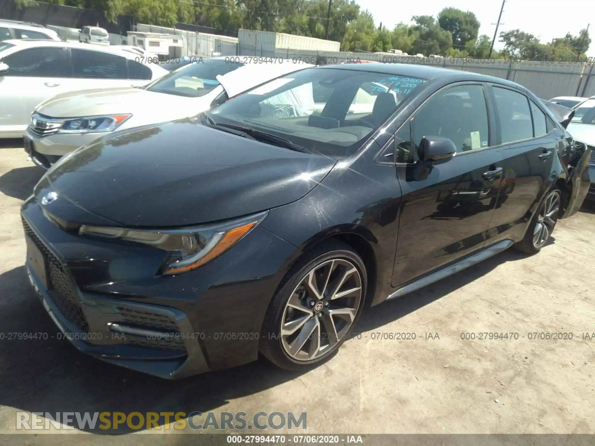 2 Photograph of a damaged car JTDS4RCE8LJ036641 TOYOTA COROLLA 2020