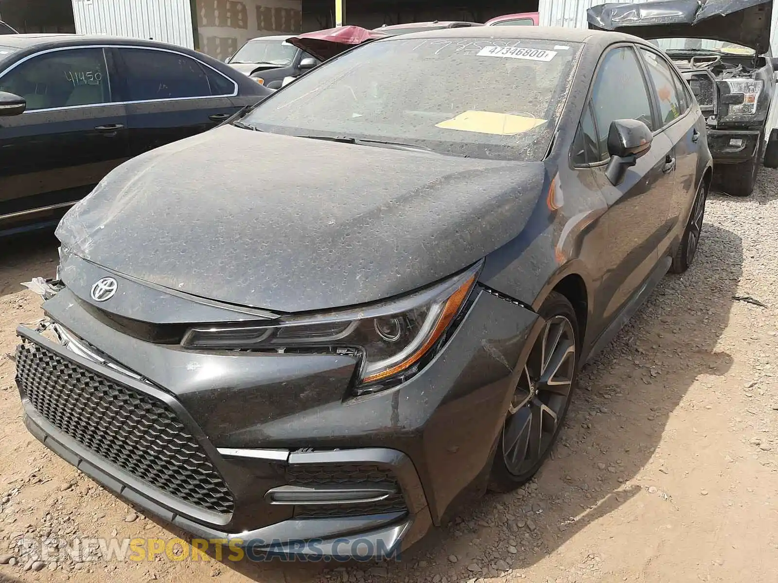 2 Photograph of a damaged car JTDS4RCE8LJ037787 TOYOTA COROLLA 2020