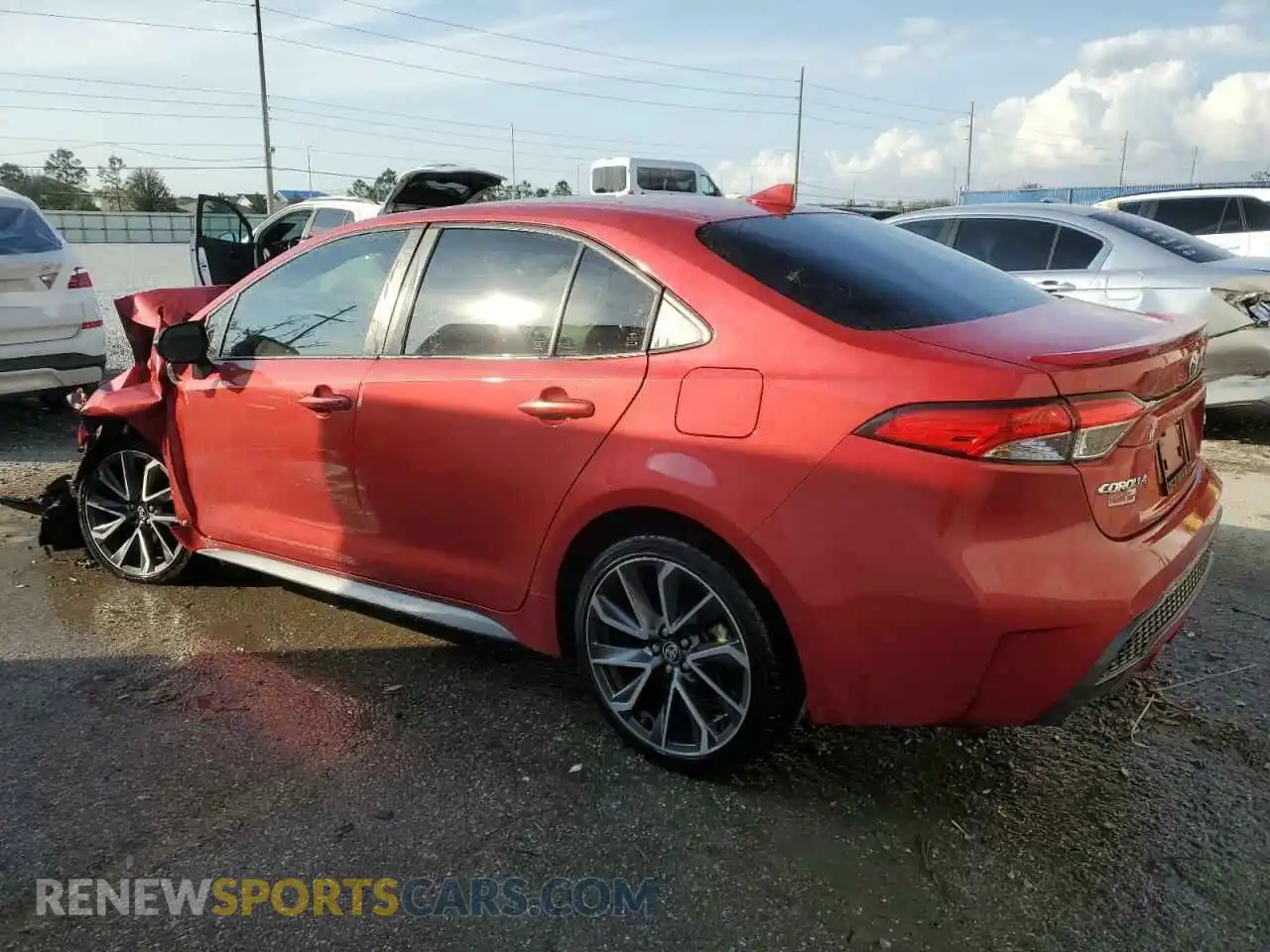 2 fotografías del automóvil dañado JTDS4RCE8LJ041306 TOYOTA COROLLA 2020
