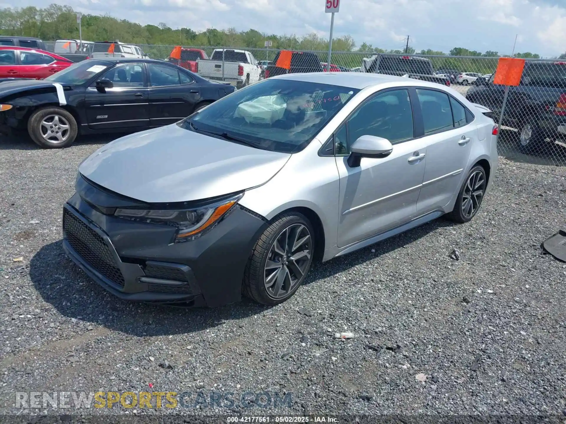2 Photograph of a damaged car JTDS4RCE8LJ043752 TOYOTA COROLLA 2020
