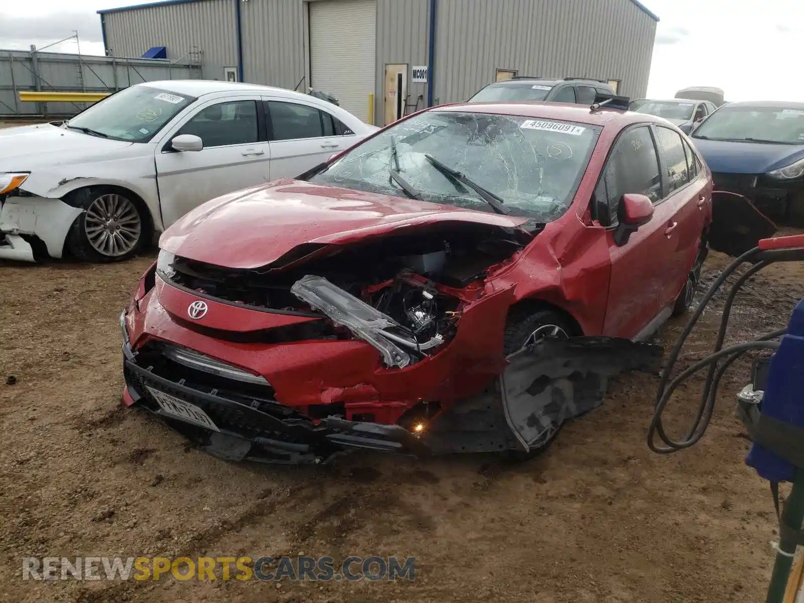 2 Photograph of a damaged car JTDS4RCE9LJ005348 TOYOTA COROLLA 2020