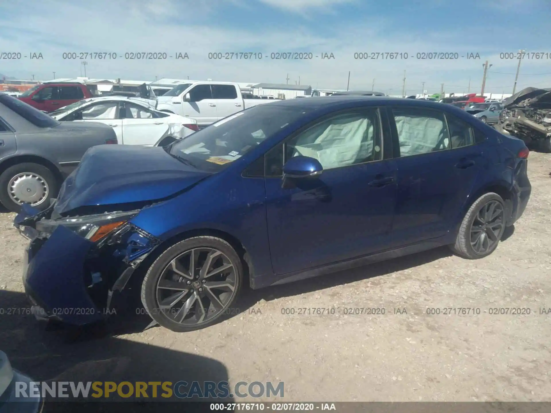 2 fotografías del automóvil dañado JTDS4RCE9LJ012736 TOYOTA COROLLA 2020