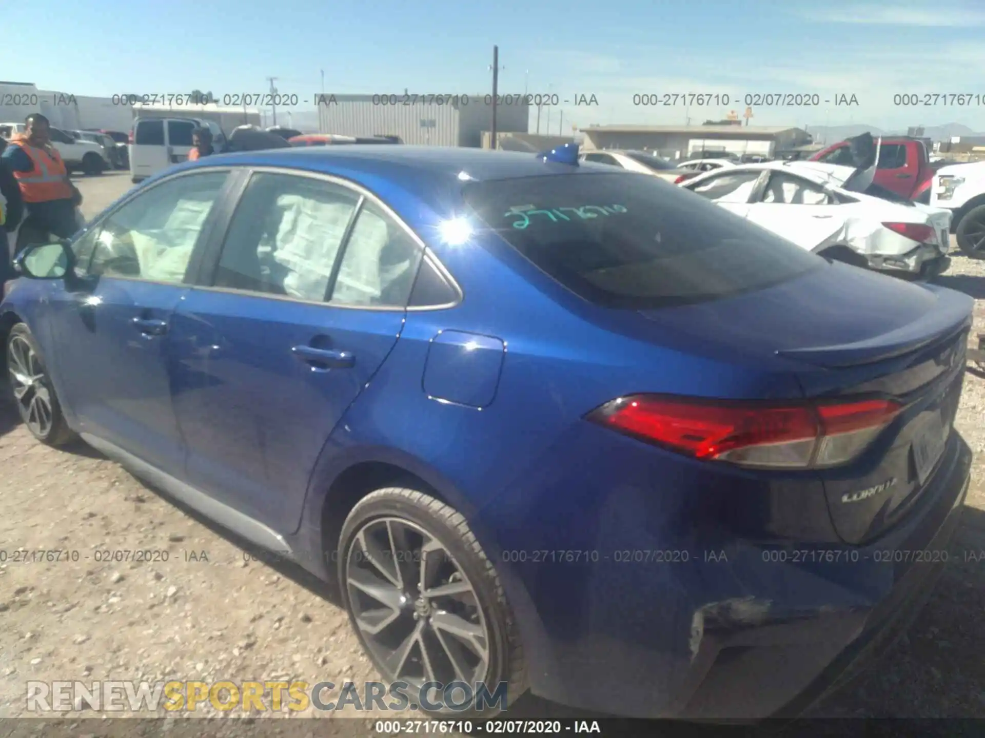 3 fotografías del automóvil dañado JTDS4RCE9LJ012736 TOYOTA COROLLA 2020