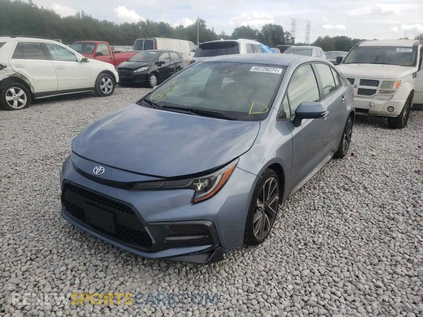 2 fotografías del automóvil dañado JTDS4RCE9LJ021632 TOYOTA COROLLA 2020