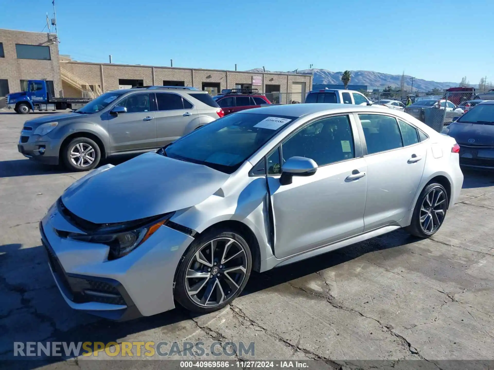 2 Photograph of a damaged car JTDS4RCE9LJ024255 TOYOTA COROLLA 2020