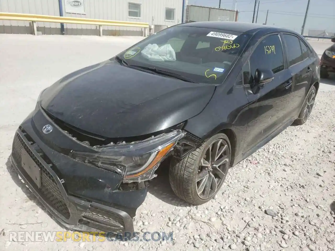 2 Photograph of a damaged car JTDS4RCE9LJ038060 TOYOTA COROLLA 2020