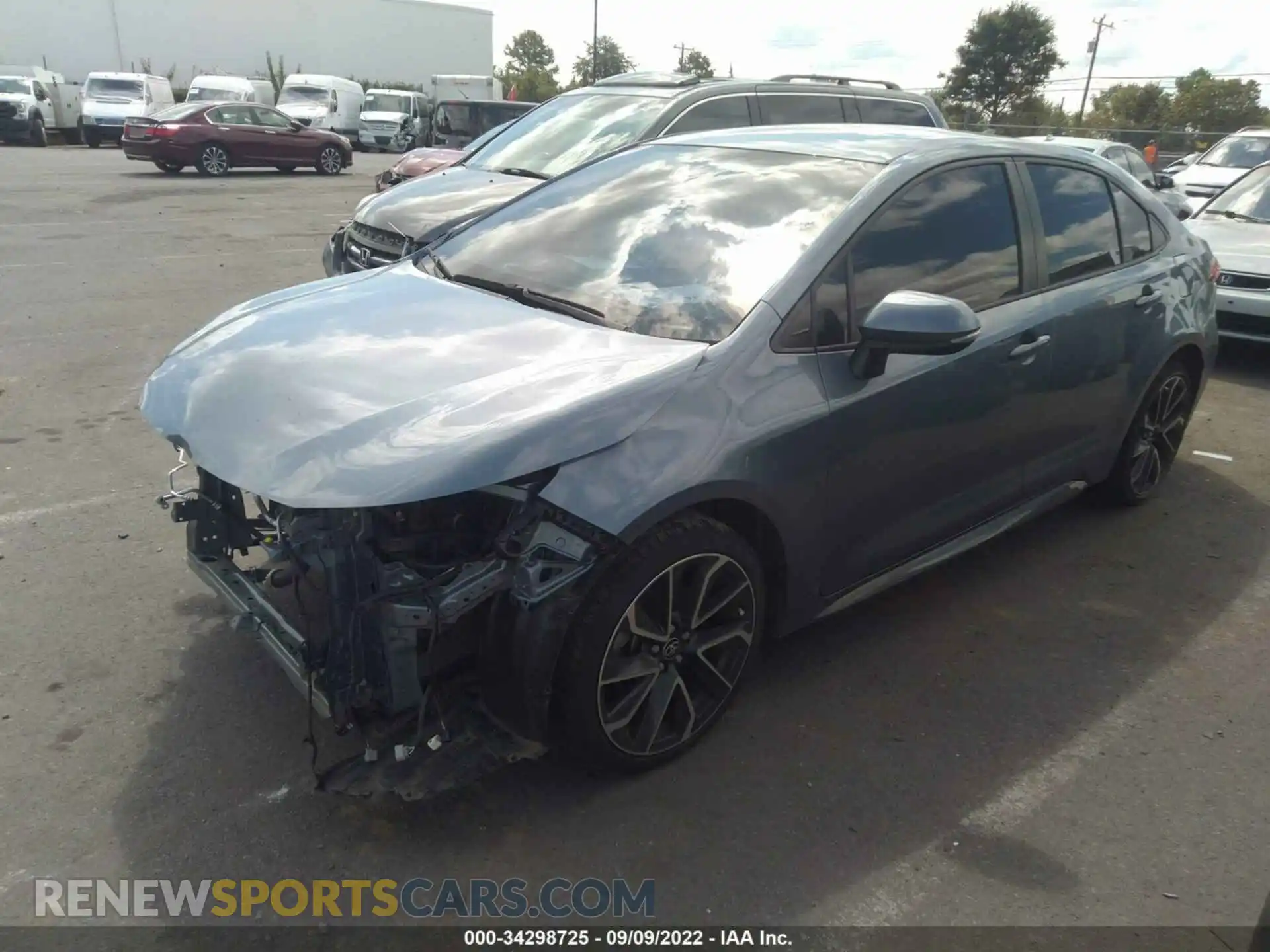 2 Photograph of a damaged car JTDS4RCE9LJ041010 TOYOTA COROLLA 2020