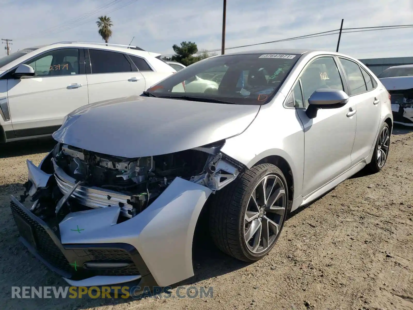 2 Photograph of a damaged car JTDS4RCE9LJ047664 TOYOTA COROLLA 2020