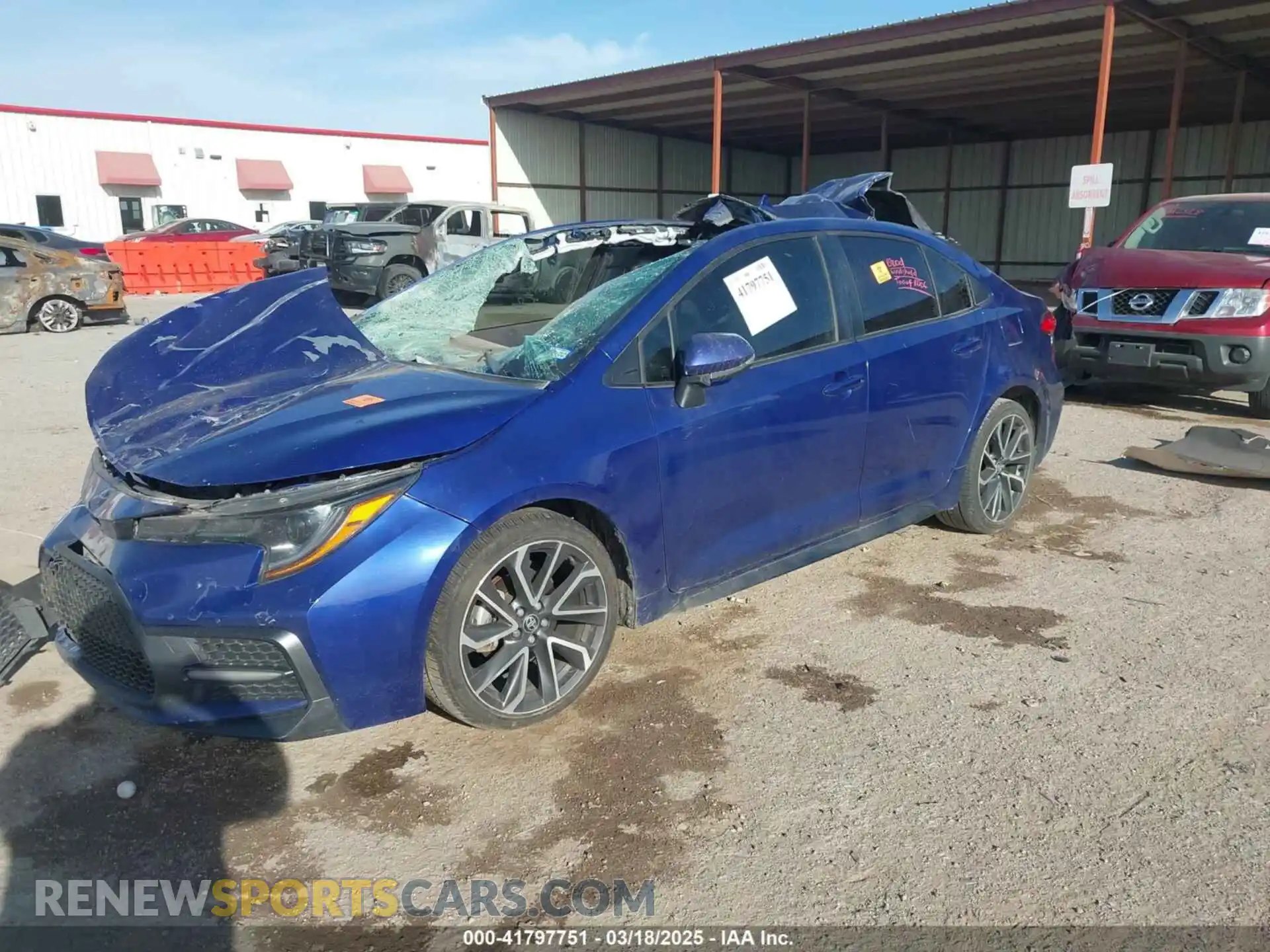 2 Photograph of a damaged car JTDS4RCEXLJ053070 TOYOTA COROLLA 2020