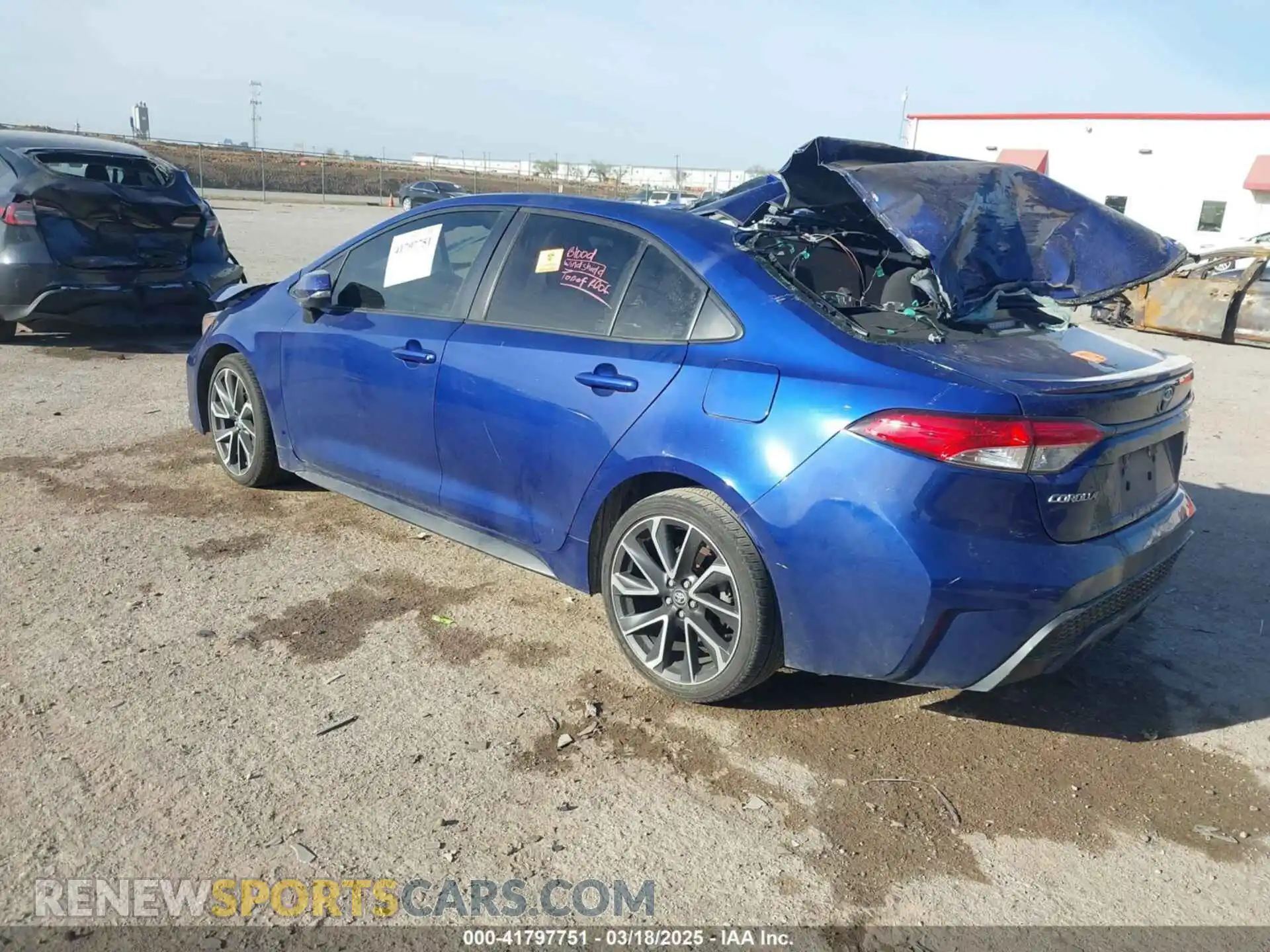 3 Photograph of a damaged car JTDS4RCEXLJ053070 TOYOTA COROLLA 2020