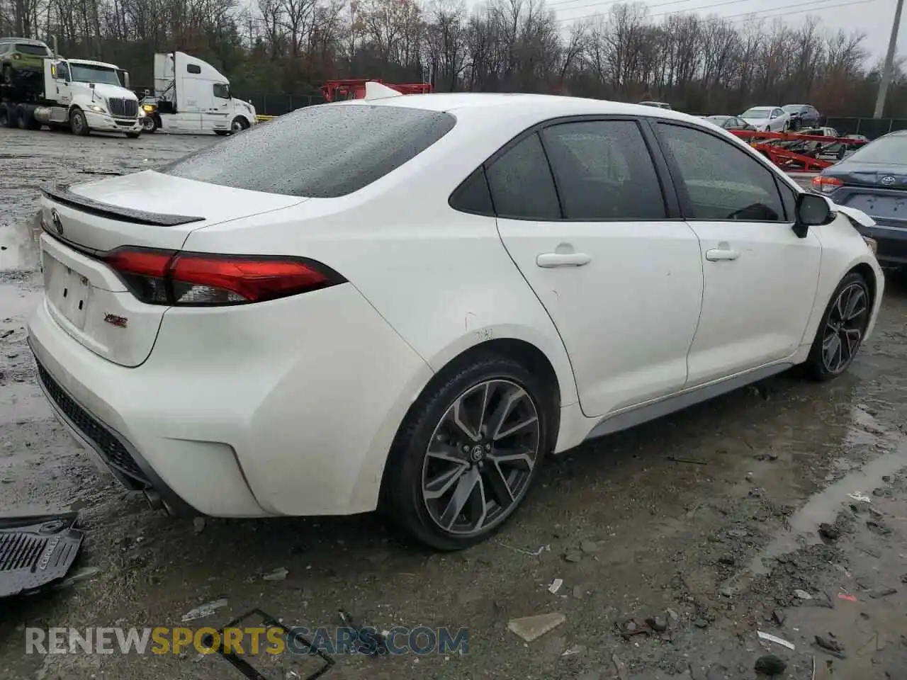 3 fotografías del automóvil dañado JTDT4RCE0LJ024097 TOYOTA COROLLA 2020