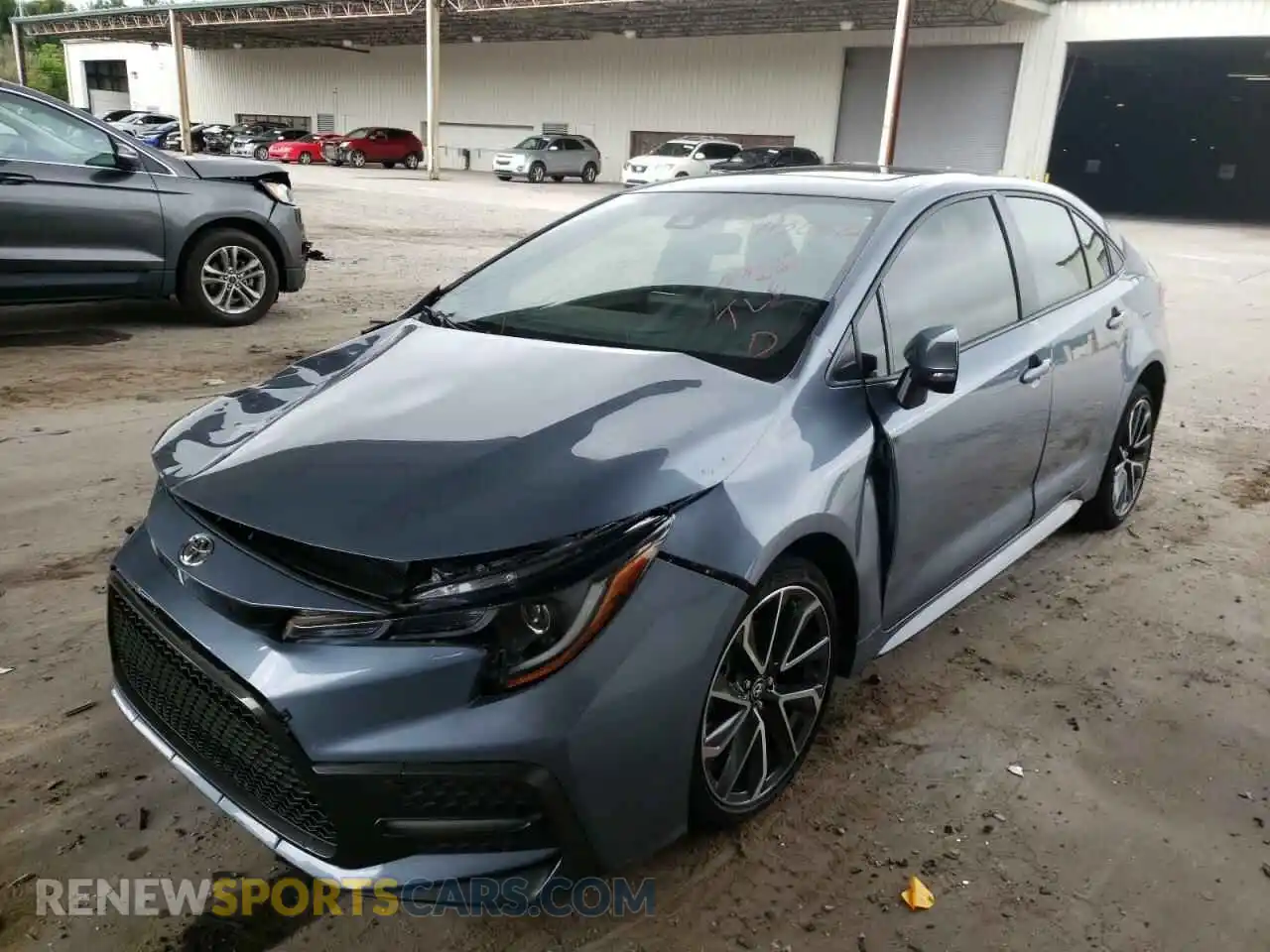 2 Photograph of a damaged car JTDT4RCE1LJ009818 TOYOTA COROLLA 2020