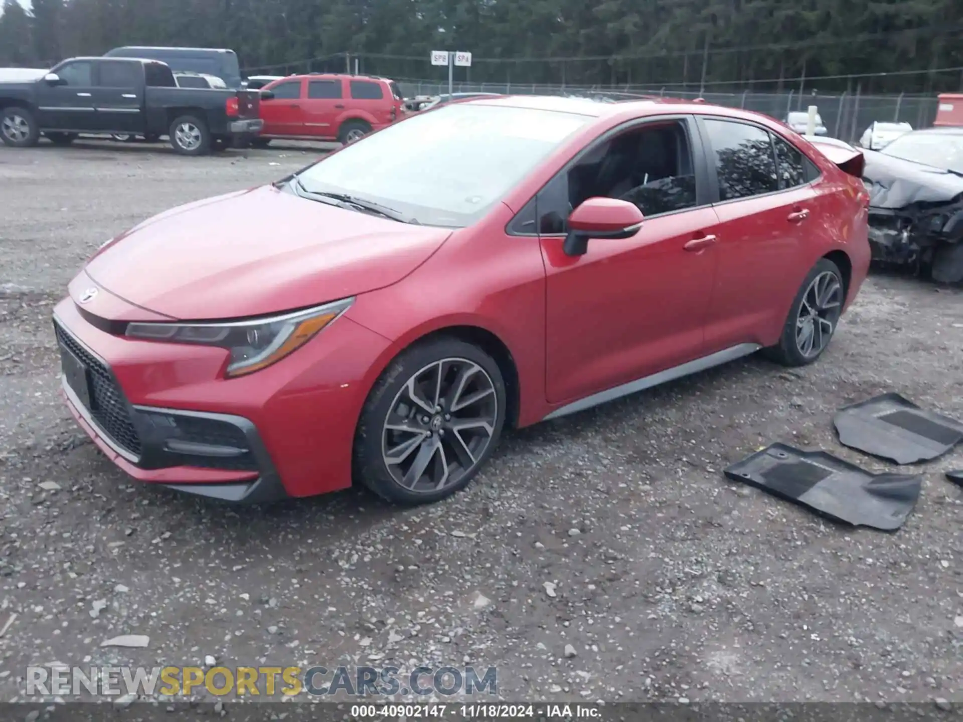 2 Photograph of a damaged car JTDT4RCE2LJ021850 TOYOTA COROLLA 2020
