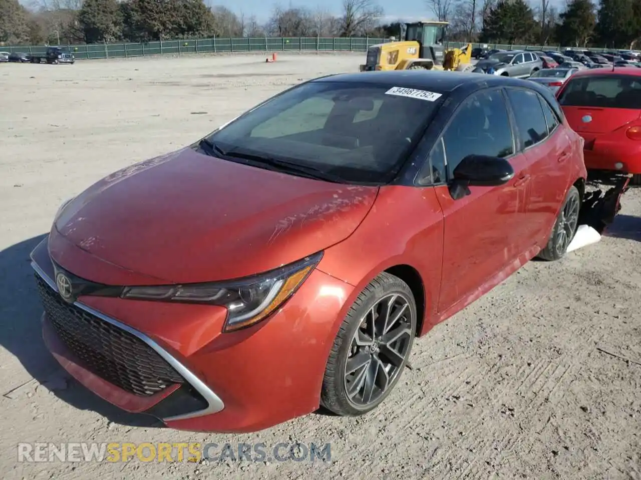 2 Photograph of a damaged car JTNA4RBE2L3087663 TOYOTA COROLLA 2020